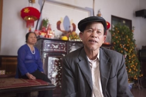 Ông Nguyễn Văn Đặng và vợ. Ảnh: Hoàng Hường